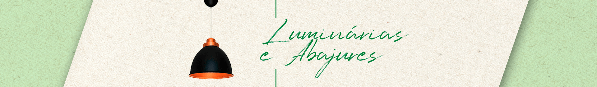 Banner - luminárias e abajour